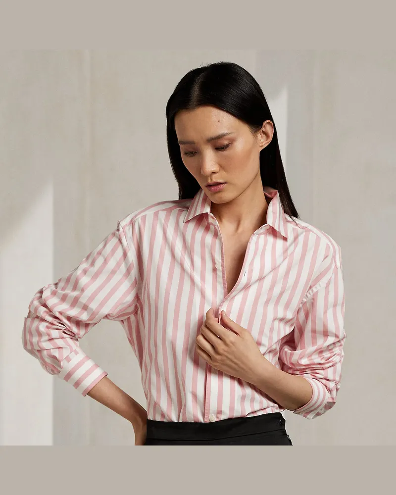 Ralph Lauren Relaxed-Fit Capri-Hemd mit Streifen Pink