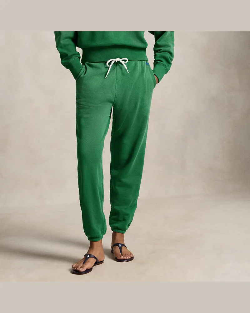 Ralph Lauren Leichte Fleece-Jogginghose mit Tunnelzug Green