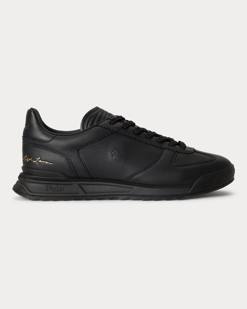 Ralph Lauren Ledersneaker Varick Black