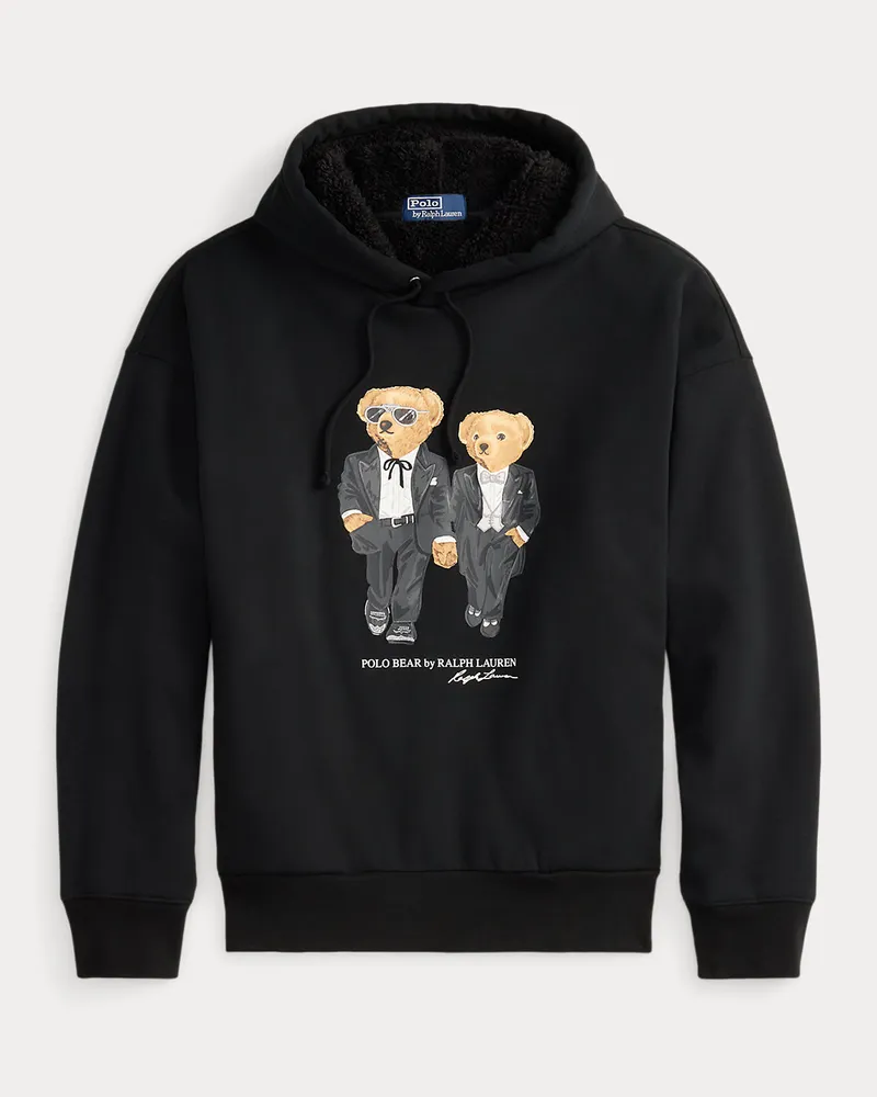 Ralph Lauren Hoodie mit  Ralph Lauren & Ricky Tuxedo Bear Black