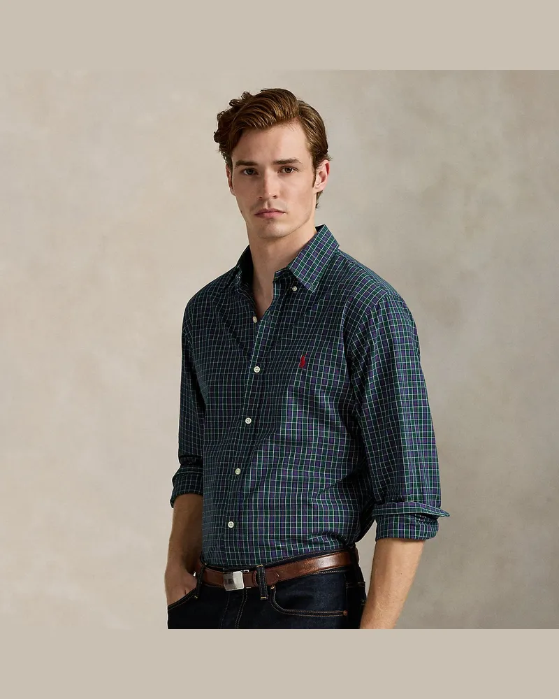 Ralph Lauren Kariertes Custom-Fit Popelinehemd Multi