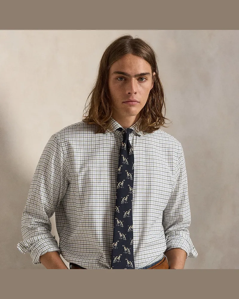 Ralph Lauren Classic-Fit Tattersall-Twillhemd White