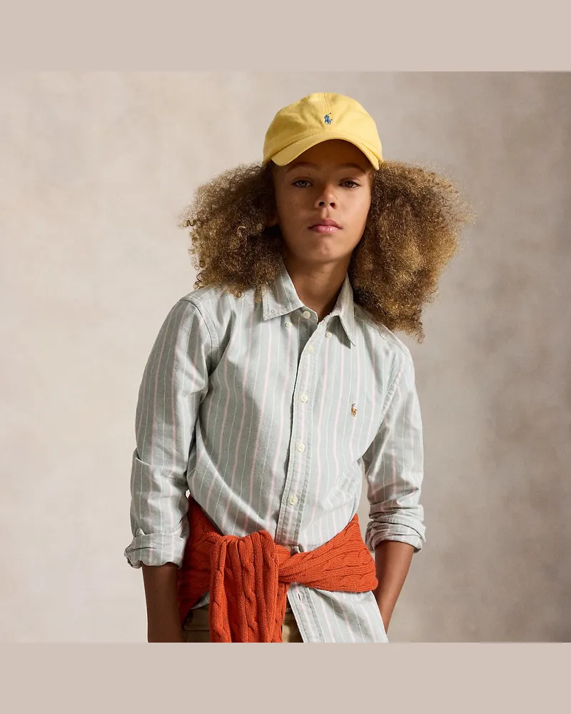 Ralph Lauren Gestreiftes Hemd aus Baumwolloxford Multi