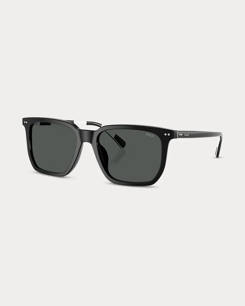 Ralph Lauren Sonnenbrille mit Rugby-Streifen Black