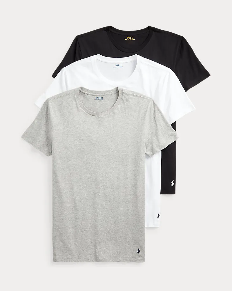 Ralph Lauren 3er-Pack Slim-Fit Rundhals-Unterhemden Multi