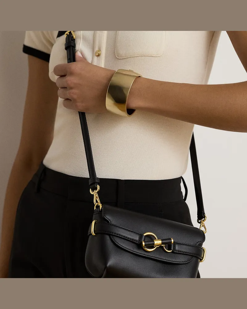 Ralph Lauren Kleine Umhängetasche Blaike aus Leder Black