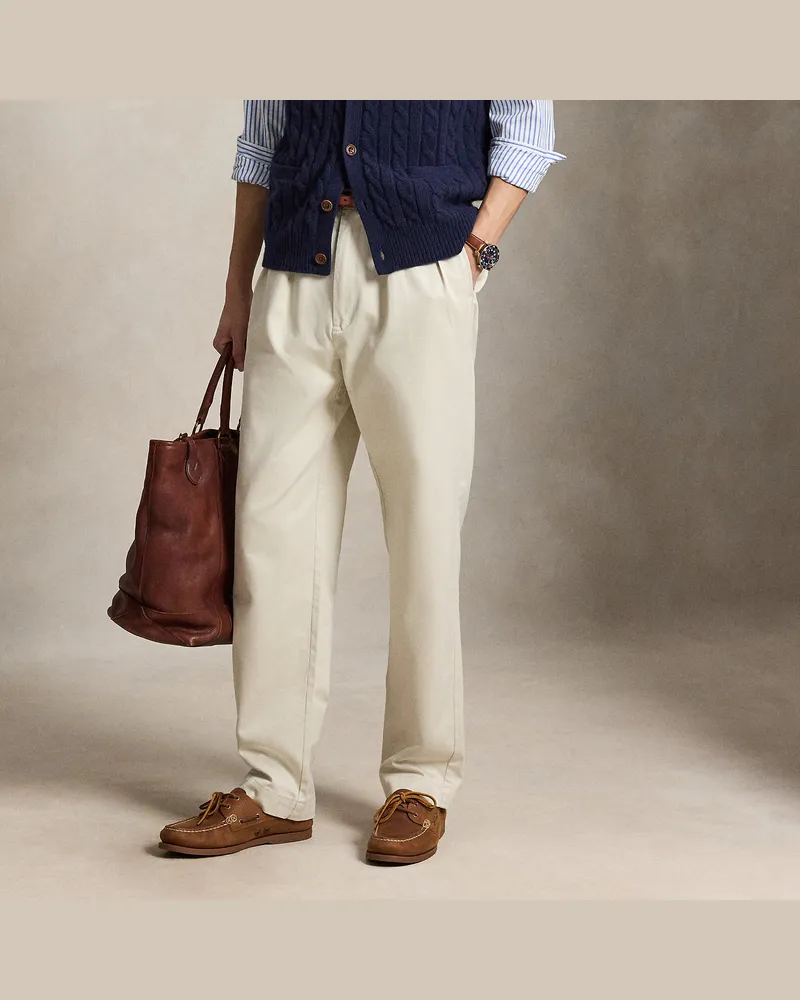 Ralph Lauren Relaxed-Fit Chinohose Whitman mit Falten Cream