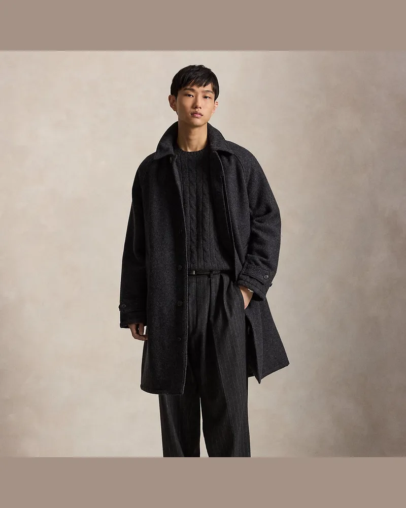 Ralph Lauren Tweedmantel Langdon Grey