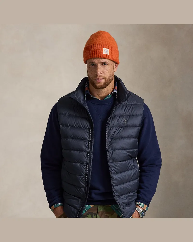 Ralph Lauren Große Größen - Die verstaubare Daunenweste Colden Blue