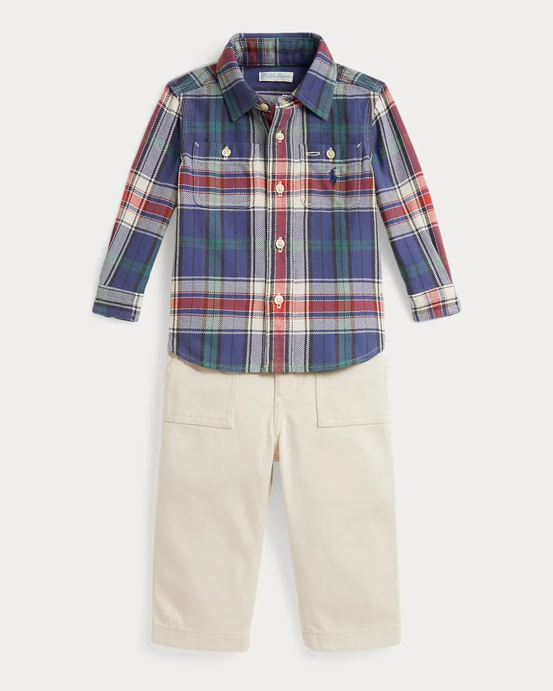 Ralph Lauren Kariertes Hemd und Hose aus Baumwolle Multi