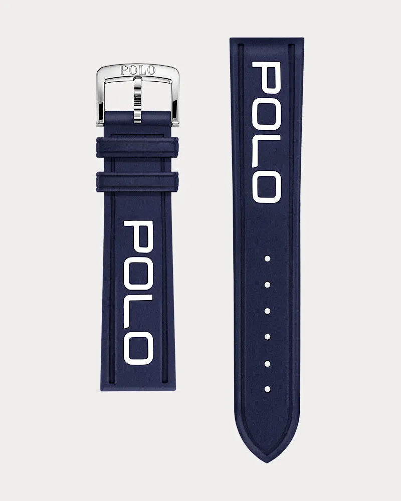 Ralph Lauren Polo-Uhrenarmband aus Gummi Blue