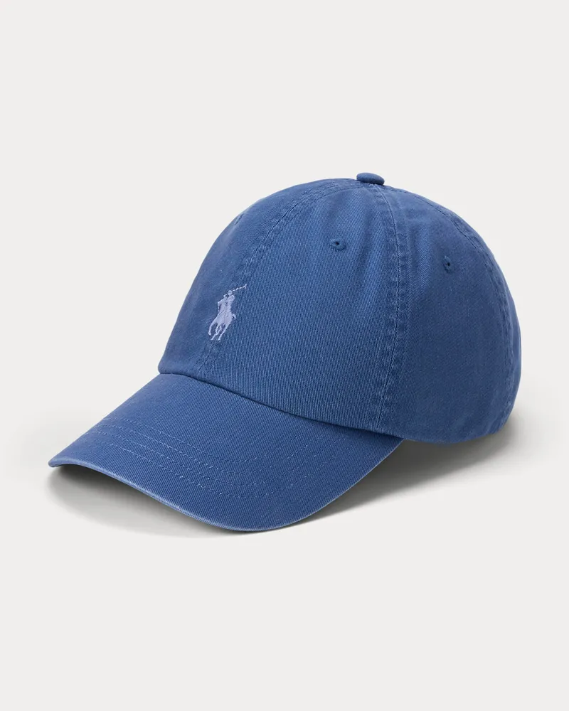Ralph Lauren Klassische Baumwollchino-Baseballkappe Blue