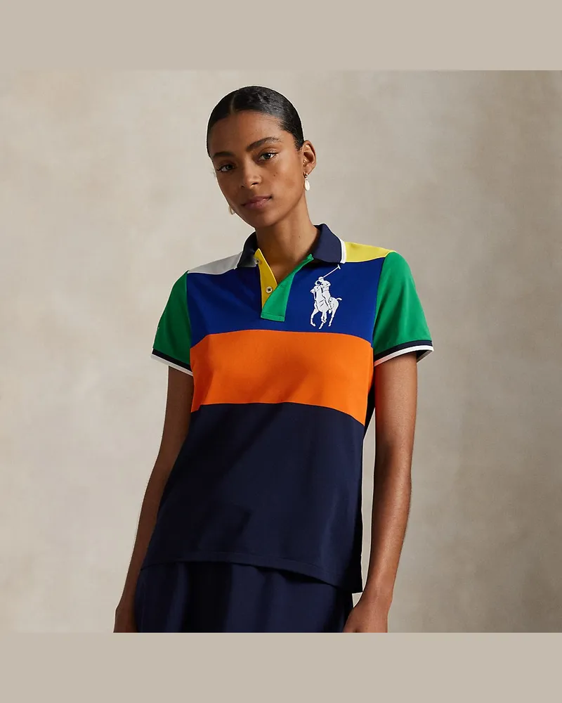 Ralph Lauren Color-Block-Poloshirt US Open aus Piqué Multi