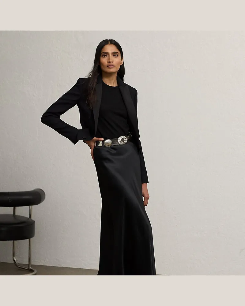 Ralph Lauren Rock Masina aus Stretchsatin Black