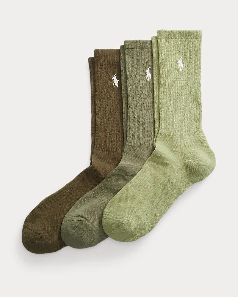 Ralph Lauren 3er-Pack Crew-Socken Multi