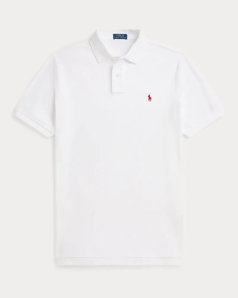 Ralph Lauren Classic-Fit Poloshirt aus Piqué White