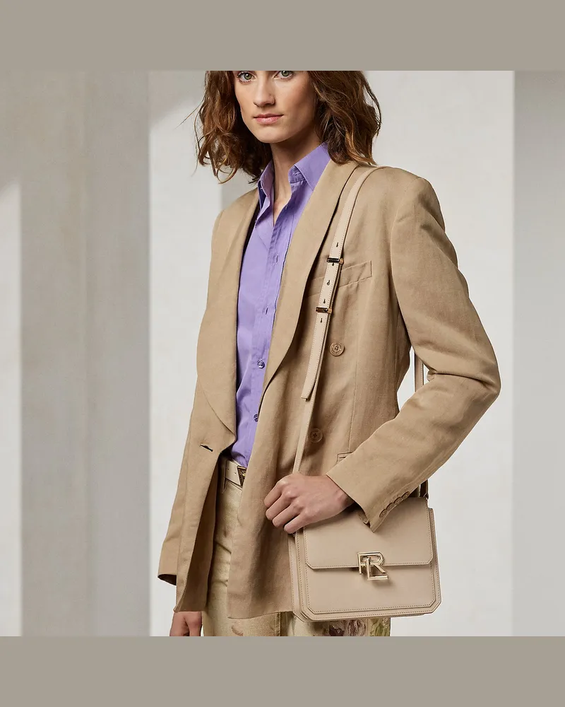 Ralph Lauren Umhängetasche RL 888 aus Kalbsleder Brown