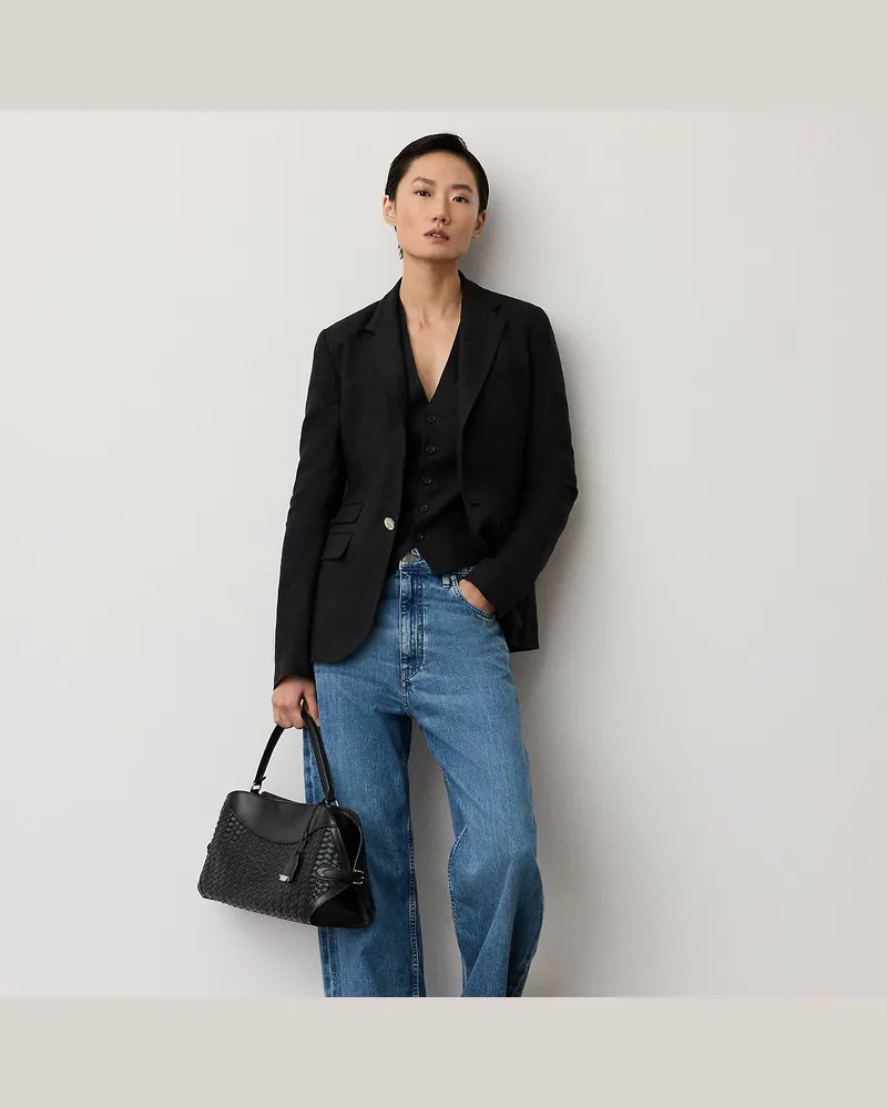 Ralph Lauren Jacke Parker aus Leinen Black