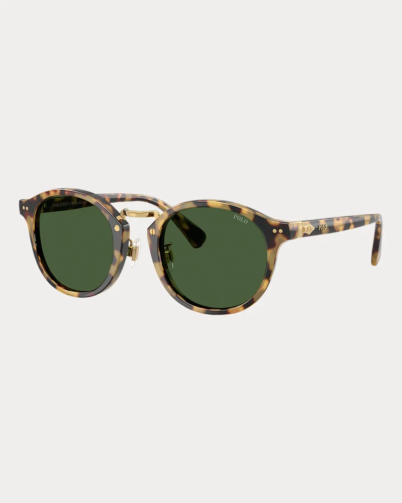Ralph Lauren Schildpatt-Sonnenbrille Wimbledon Brown