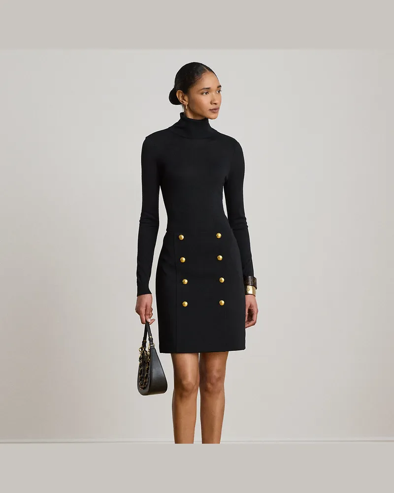Ralph Lauren Wickel-Minirock aus Zibeline Black