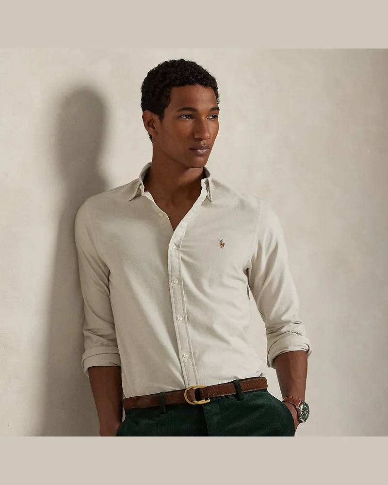 Ralph Lauren Slim-Fit Oxfordhemd Tan