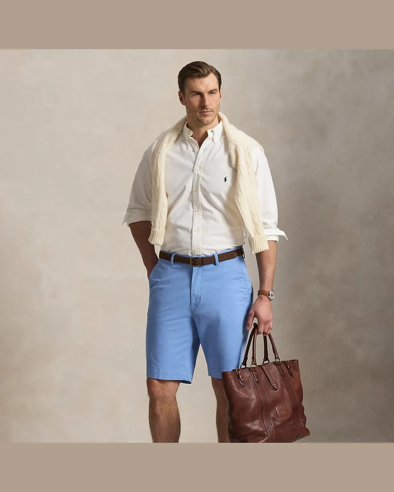 Ralph Lauren Große Größen - Classic-Fit Stretch-Chinoshorts Blue