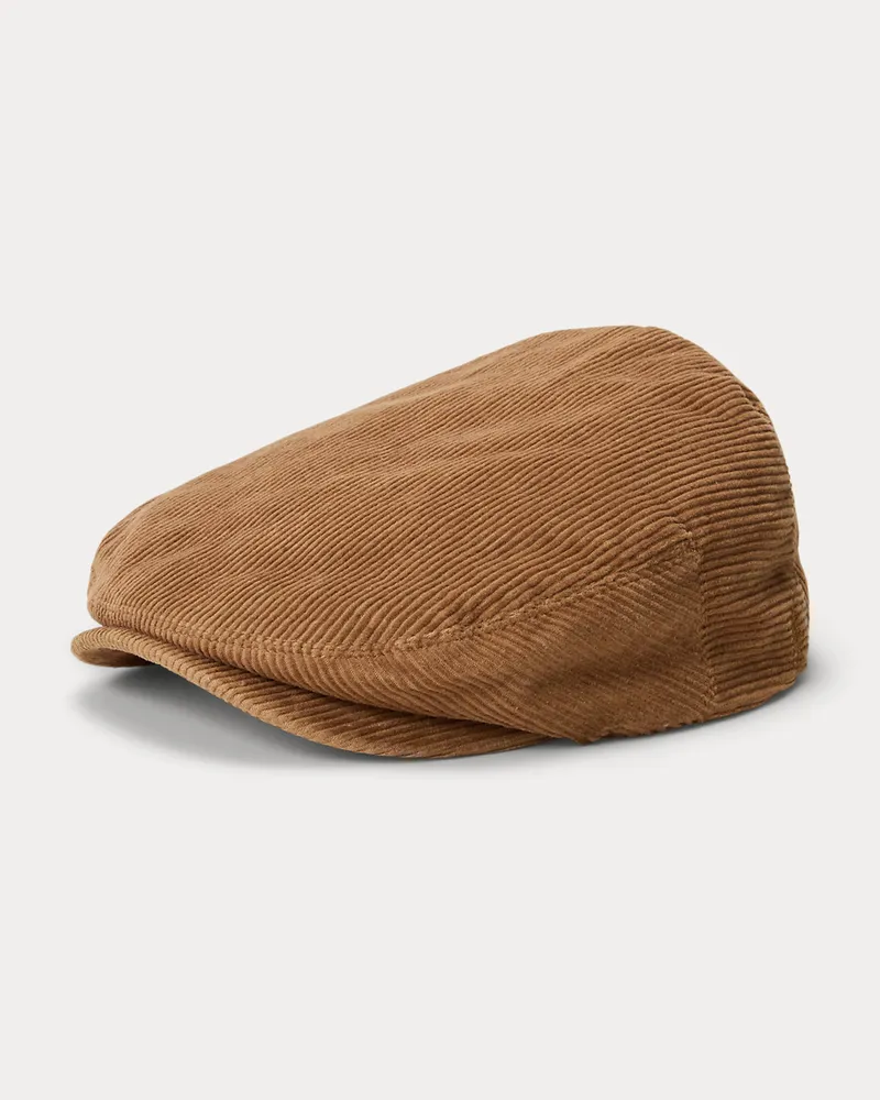 Ralph Lauren Schiebermütze aus Kordsamt Brown