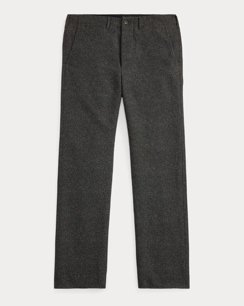 Ralph Lauren Slim-Fit Hose mit Fischgratmuster Grey