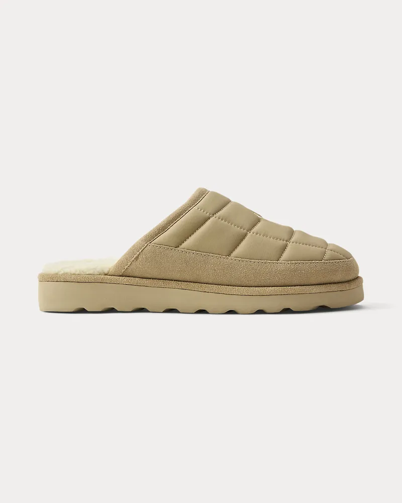 Ralph Lauren Slipper Reade mit Wildlederbesatz Natural