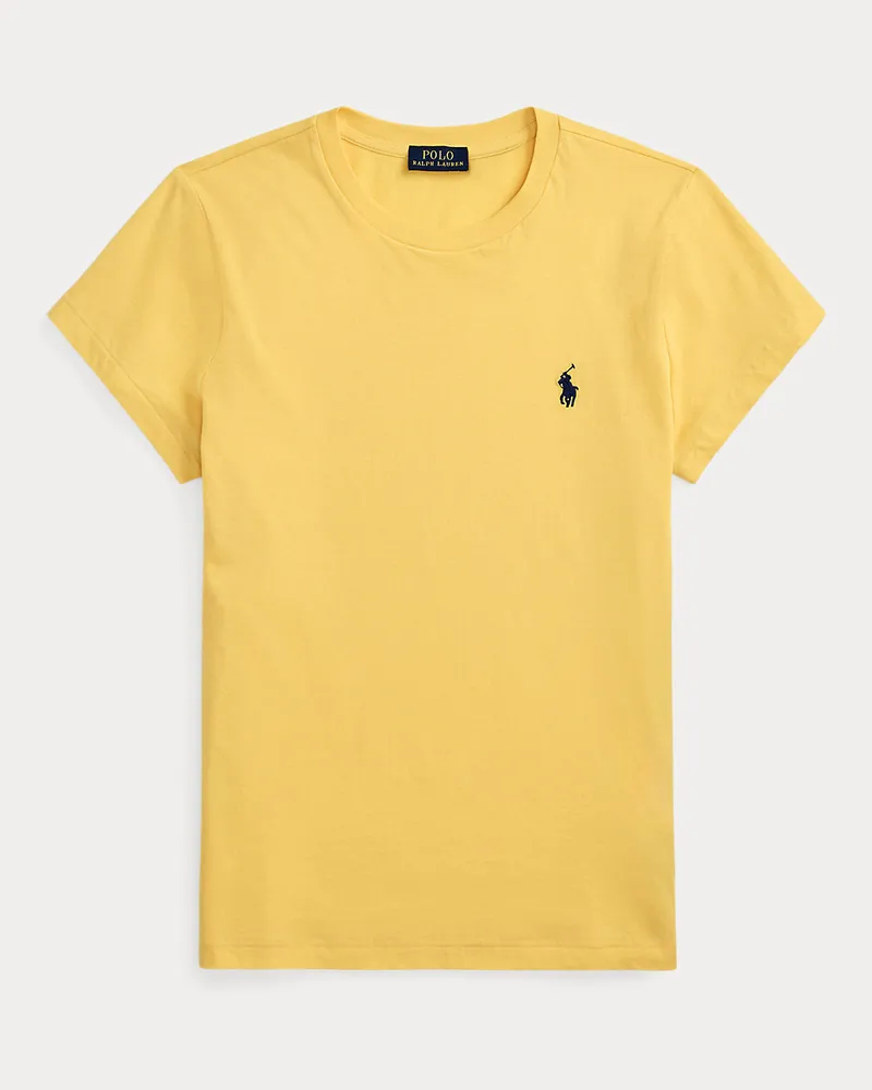 Ralph Lauren Classic-Fit Rundhals-T-Shirt aus Jersey Yellow