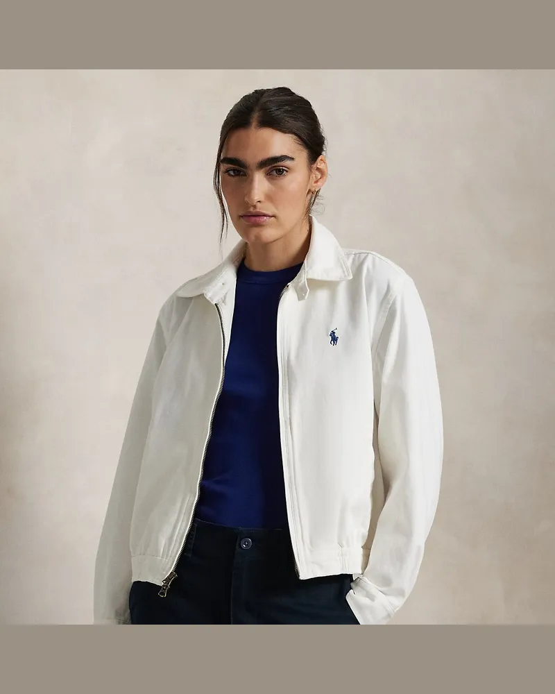 Ralph Lauren Jacke aus Baumwolltwill White