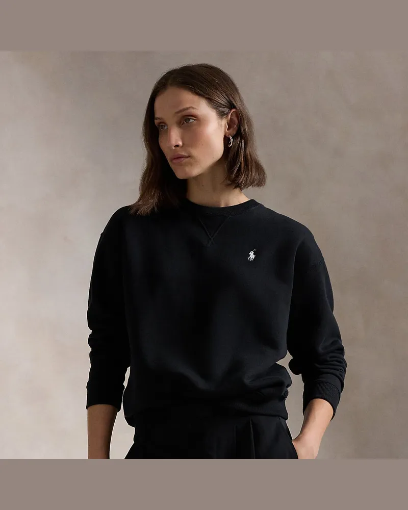Ralph Lauren Rundhals-Sweatshirt aus Fleece Black