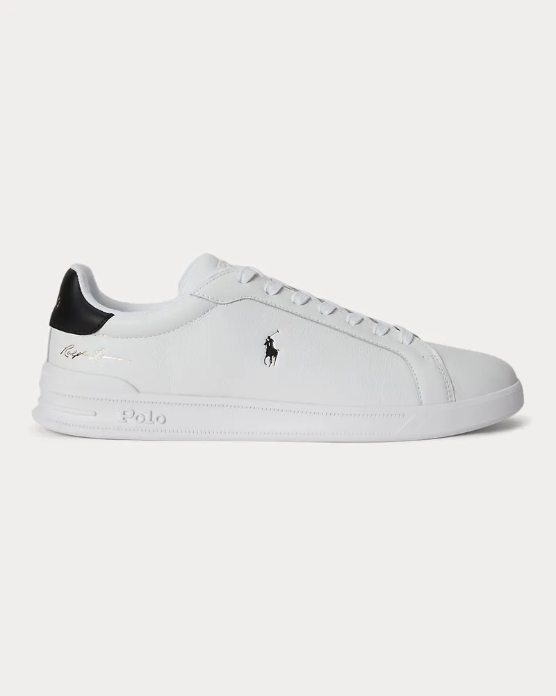 Ralph Lauren Leder-Sneaker Heritage Court II White