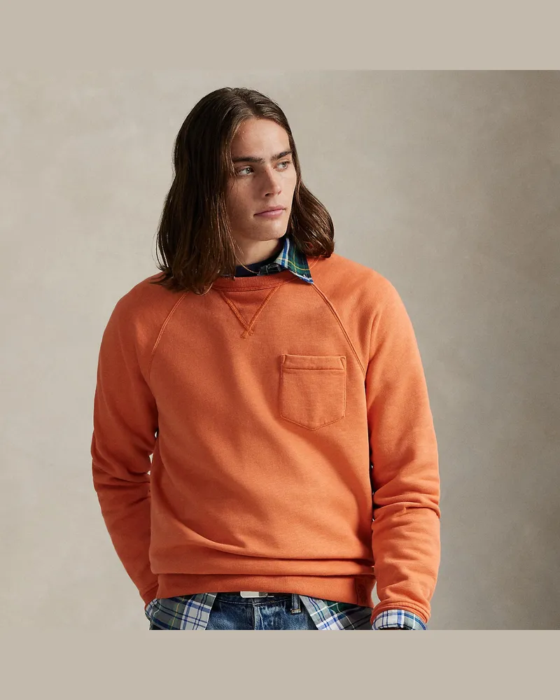 Ralph Lauren Konfektioniert gefärbtes Sweatshirt Orange