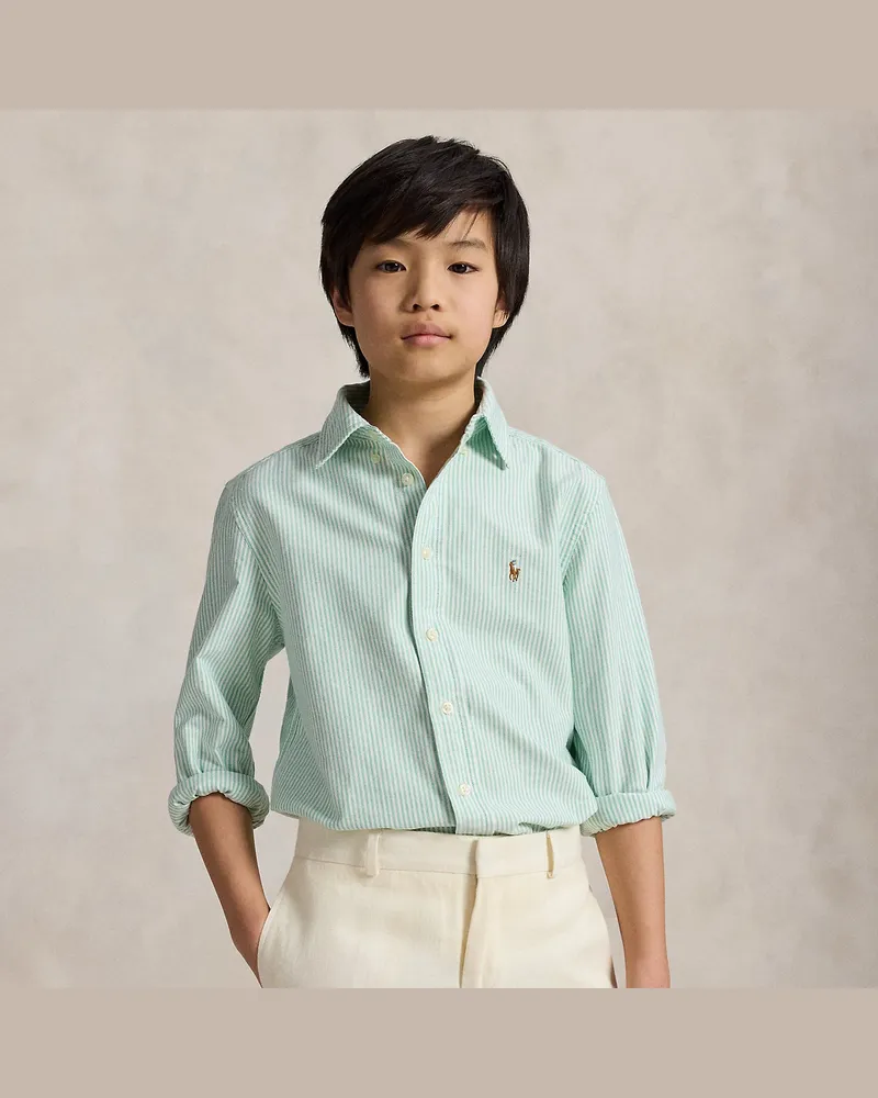 Ralph Lauren Gestreiftes Hemd aus Baumwolloxford Multi