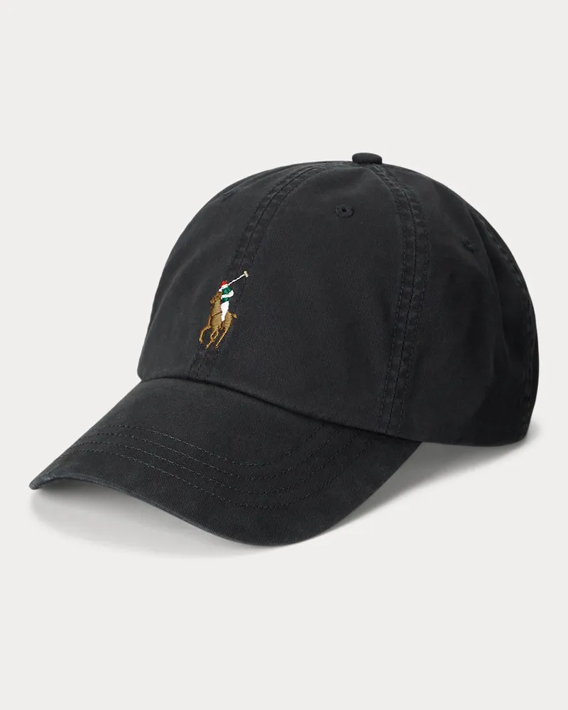 Ralph Lauren Baseballkappe aus Stretch-Baumwolltwill Black
