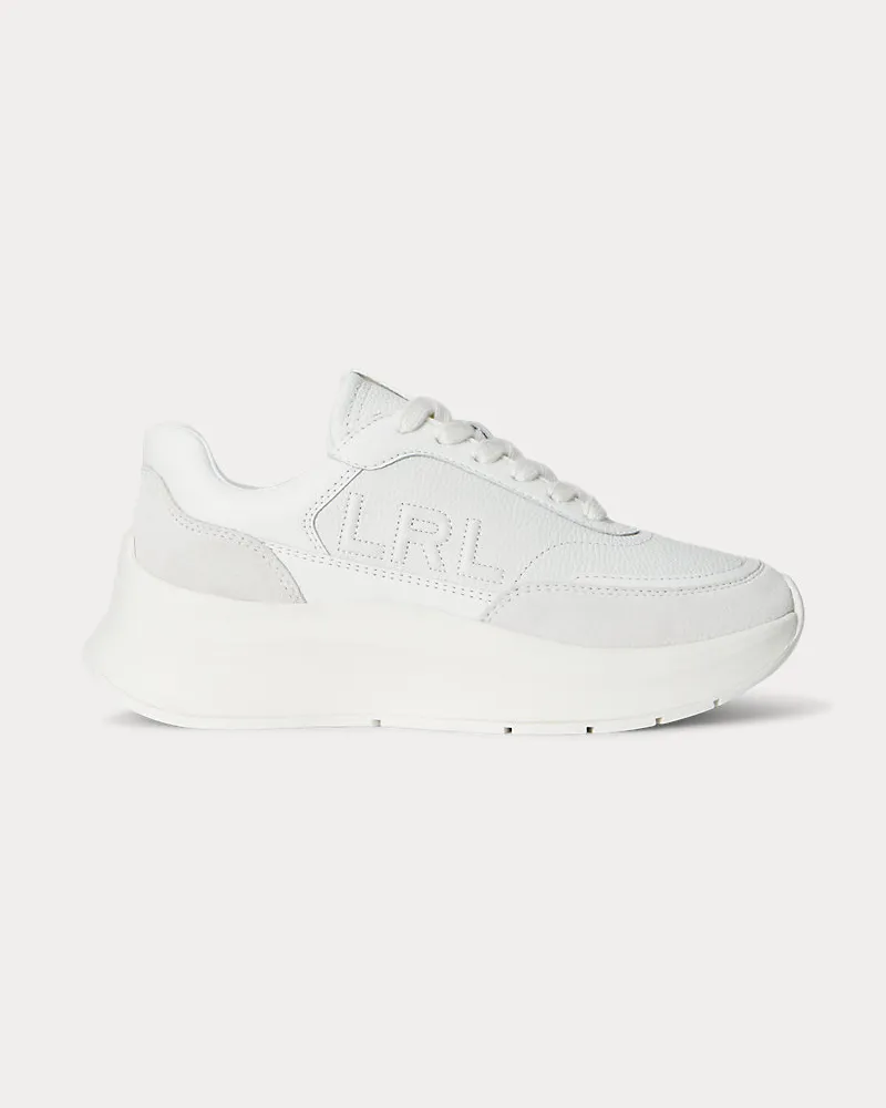 Ralph Lauren Sneaker Franky aus Walk- und Wildleder White