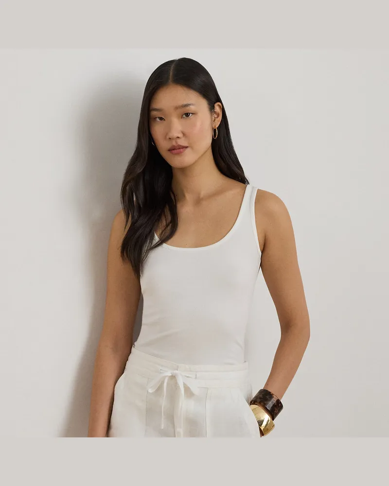Ralph Lauren Tanktop aus Stretchbaumwolle White