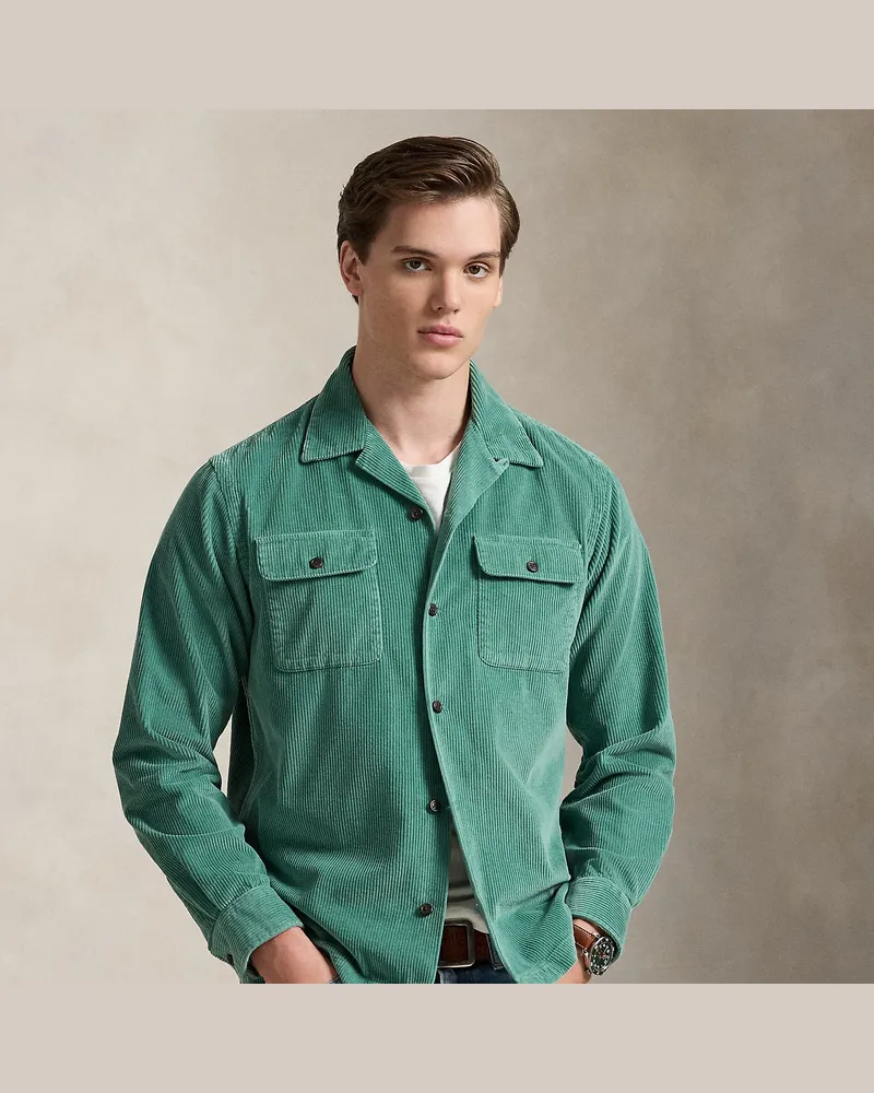 Ralph Lauren Classic-Fit Kordsamthemd Green
