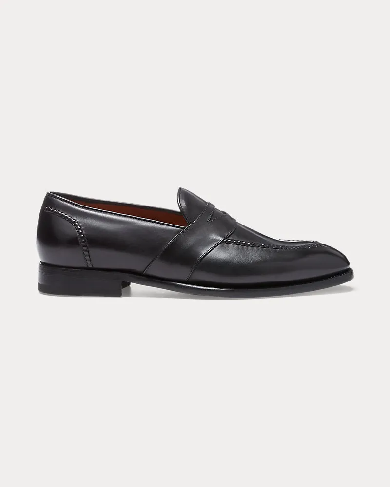Ralph Lauren Pennyloafer Meegan aus Kalbsleder Black