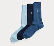 Gerippte Anzugsocken im Dreierpack