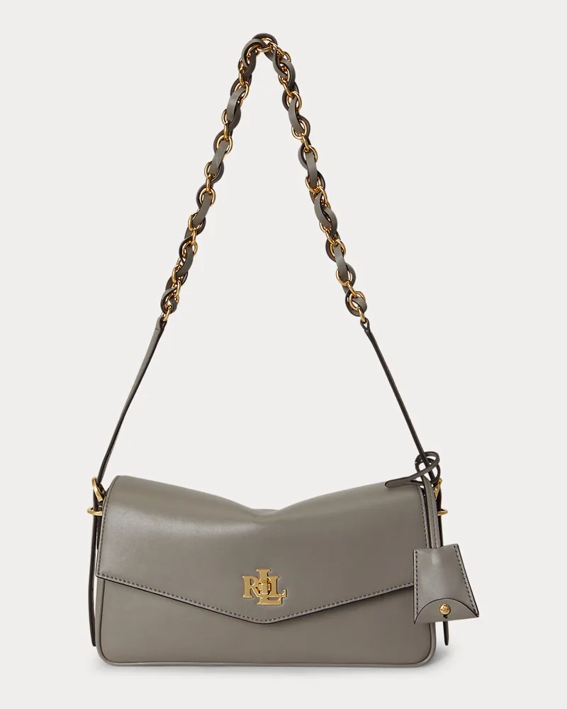 Ralph Lauren Schultertasche Farrah aus Nappaleder Grey