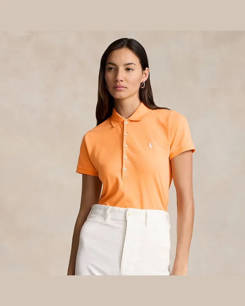 Ralph Lauren Slim-Fit Stretch-Poloshirt Orange