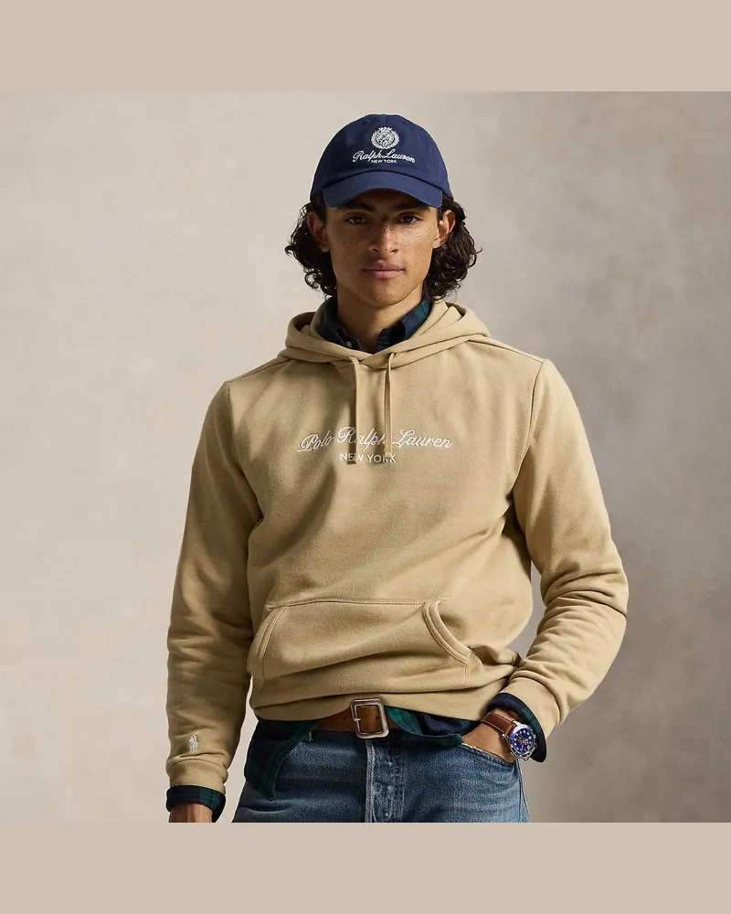 Ralph Lauren Fleece-Kapuzenpullover mit Logo Tan
