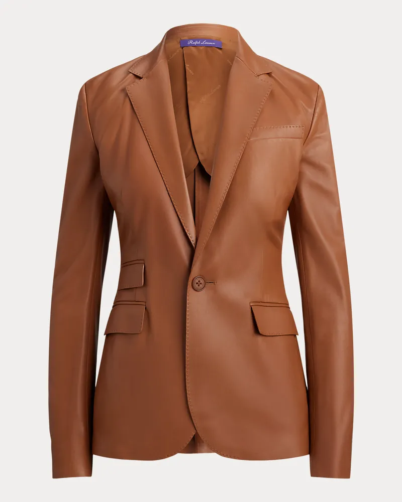 Ralph Lauren Jacke Parker aus Lammleder Brown