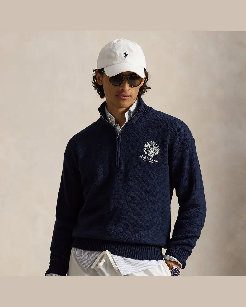 Ralph Lauren Relaxed-Fit Pullover aus Baumwolle Blue