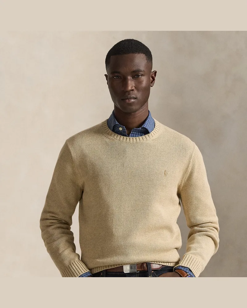 Ralph Lauren Rundhalspullover aus Baumwolle Brown