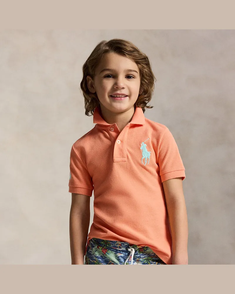 Ralph Lauren Baumwollpiqué-Poloshirt mit Big Pony Red