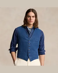 Ralph Lauren Weste aus Hanftwill Blue