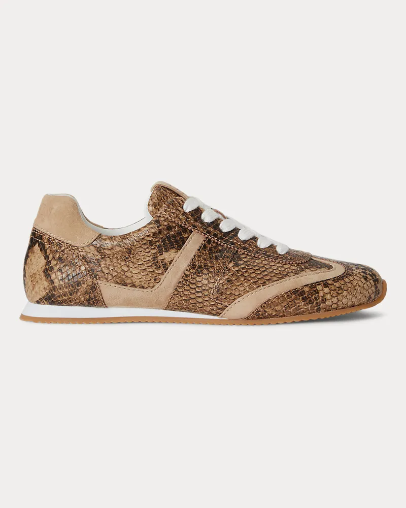 Ralph Lauren Niedriger Sneaker Dani mit Pythonprägung Multi